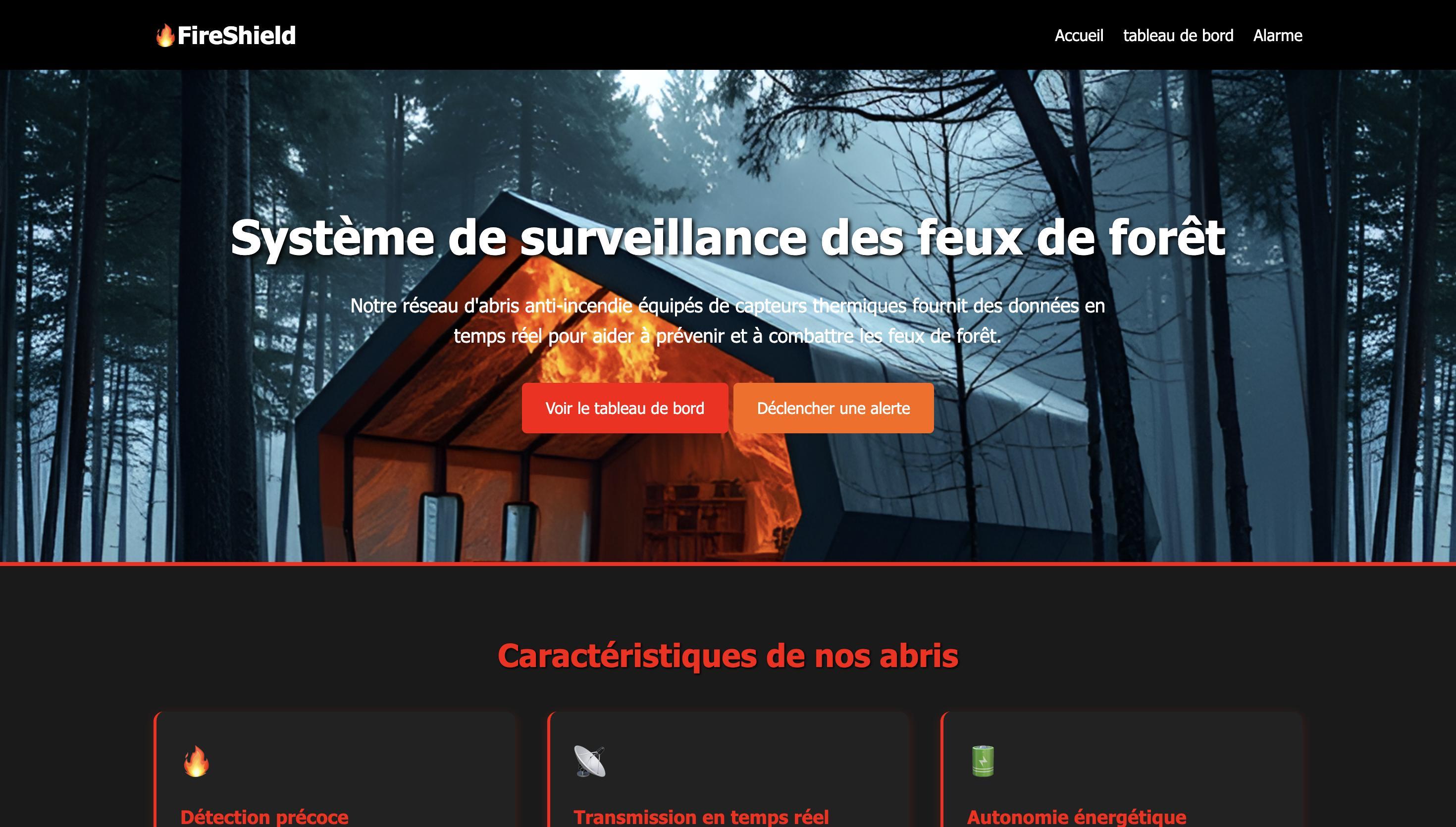 Projet abri anti-incendie